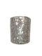blokker Set of Candle Holders Glass in Silver Color 7x8cm 2pcs