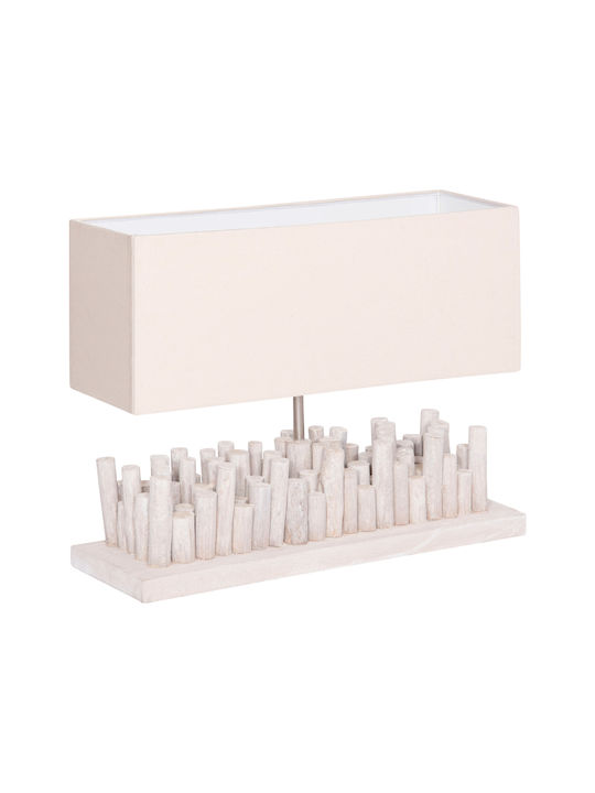 Freebox Table Lamp with White Shade