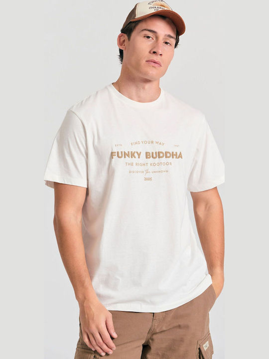Funky Buddha T-shirt Εκρου