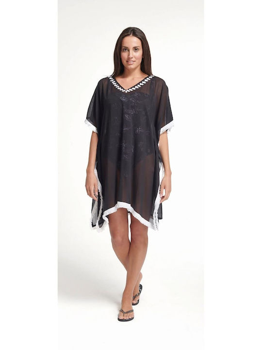 Amo La Casa Caftan de Plajă Negru