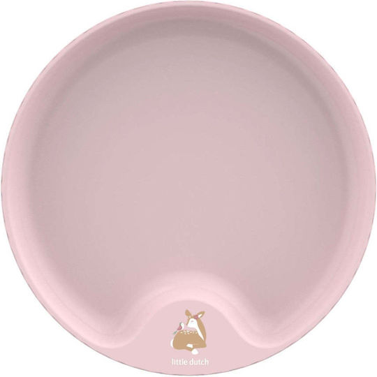 Little Dutch Baby Food Plate Mio Fairy Garden made of Plastic Pink