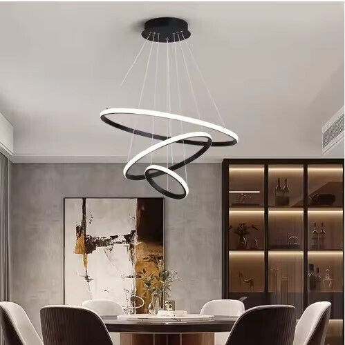 Home Lighting LED Κρεμαστό Φωτιστικό Μαύρο 60x60x100εκ.