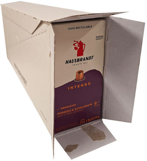 Hausbrandt Capsule Espresso Intenso Compatibile cu Mașini Nespresso 100 bucăți