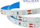 Banda LED 12V/5W Interior IP20 60L 2835 Roșu Wellmax Pachet de 5