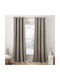 Pony Dance Verdunkelungsvorhänge Set für Fenster mit Grommets Braune 240x132cm