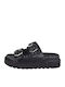 Women's Flat Sandals Flatforms in Black Color