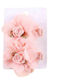 Elecool Set of Kids Hair Clips with Hair Clip Flower in Orange Color 2pcs
