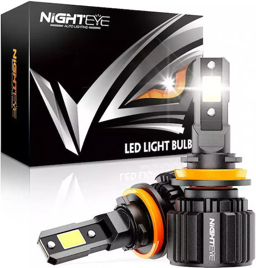 NovSight Λάμπες Αυτοκινήτου H11 LED 6500K Ψυχρό Λευκό 12-24V 72W 2τμχ