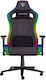 Genesis Trit 660 Fabric Gaming Chair with Adjustable Armrests and RGB Lighting Gray