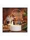Prezent Dekorative Lampe 3D-Illusion Weiß