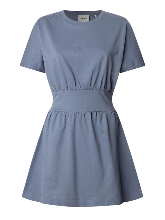 Pepe Jeans Vania Καλοκαιρινό Mini Φόρεμα Blue