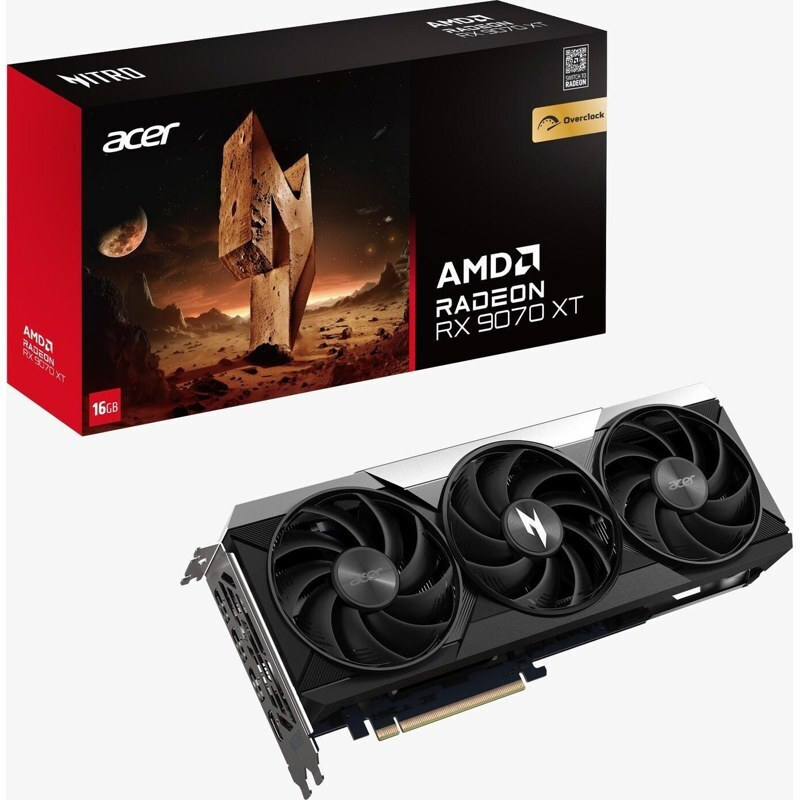 Acer Radeon RX 9070 XT 16GB GDDR6 Radeon Nitro OC Κάρτα Γραφικών