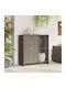 Double Door Wardrobe Plastic 100x36x102cm