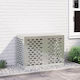 Vidaxl Air Conditioner Cover 100x50x70 Galvanized Steel Silver