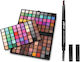 Popfeel Palette 162 Lidschatten & Doppel-Augenbrauenstift-Set 4