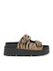 Flache Sandalen für Damen in Schwarz Farbe