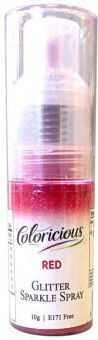 Έντονο Κόκκινο Γκλίτερ Σπρέι 10g Coloricious