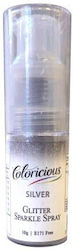 Spray cu Sclipici Argintiu 10g Coloricious