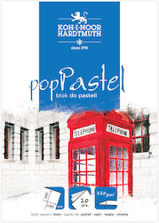 Pastel Block Poppastel 245x345mm 20 Sheets 220g White Koh-i-noor