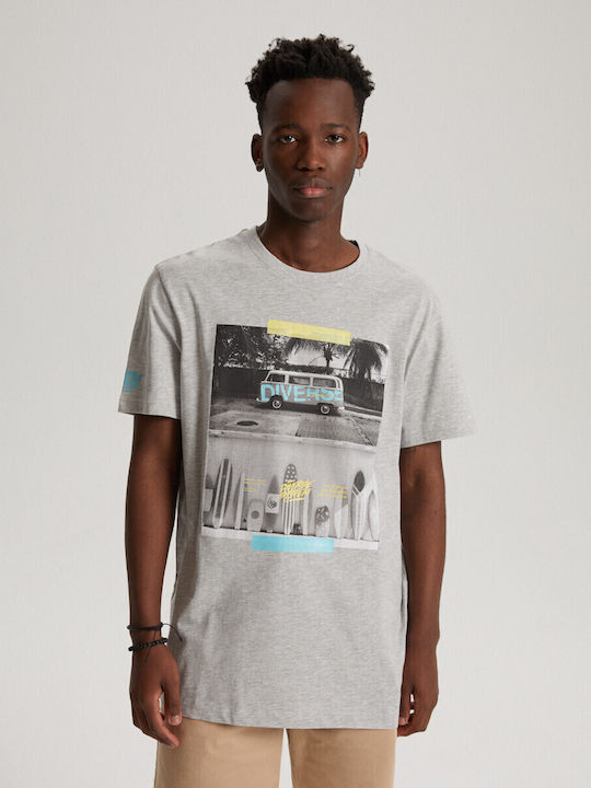 Tricou gri melange