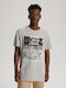 Tricou gri melange