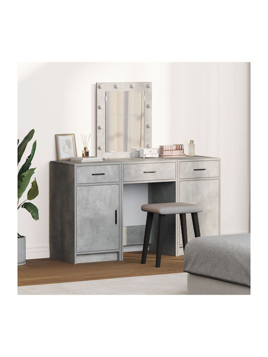 Wooden Makeup Dressing Table Grey with Mirror 5...