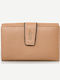 Small Leather Women's Wallet Classic with RFID Natural