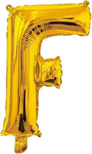 Luftballon Folie Buchstabe F Gold 40cm