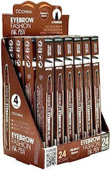 D'Donna Eyebrow Pen Medium Brown 4g