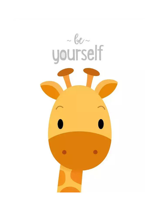 Kids Framed Wall Painting Giraffe 21x30cm