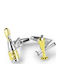 GW Champagne Cufflinks in Gold Color