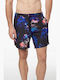 Men's Swimwear Shorts Black with Patterns