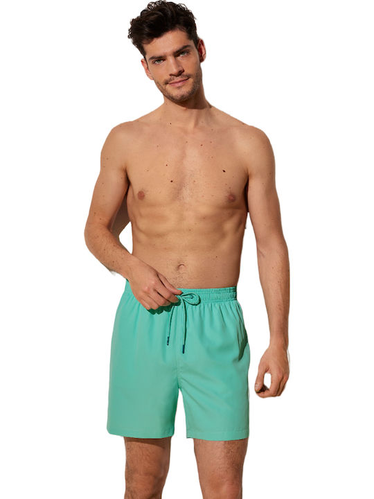 Herren Badebekleidung Shorts Turquoise