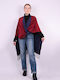 Women's Poncho Red