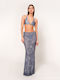 Maxi Rock Denim Blue