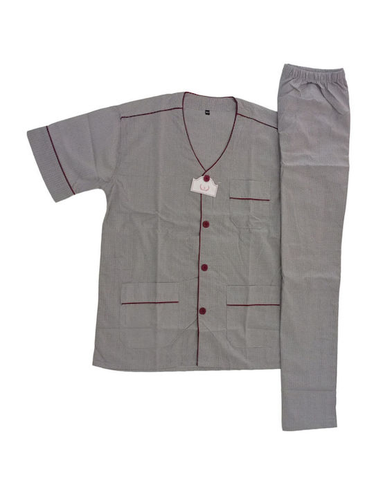 Collection Men's Summer Pajamas Set Gray