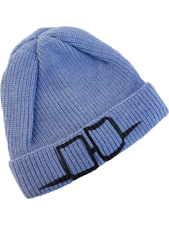 Beanie Γυναικείος Σκούφος με Rib Πλέξη σε Μπλε χρώμα