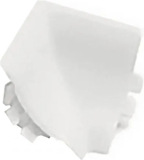 Internal Corner Joint Cover Mrk/120 Plastic White 132-1310070050