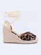 Damenplattformen im Espadrilles-Stil Braun