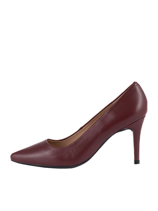 Pointed Toe Burgundy High Heels