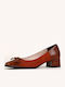 Leder Pumps Tabac Braun