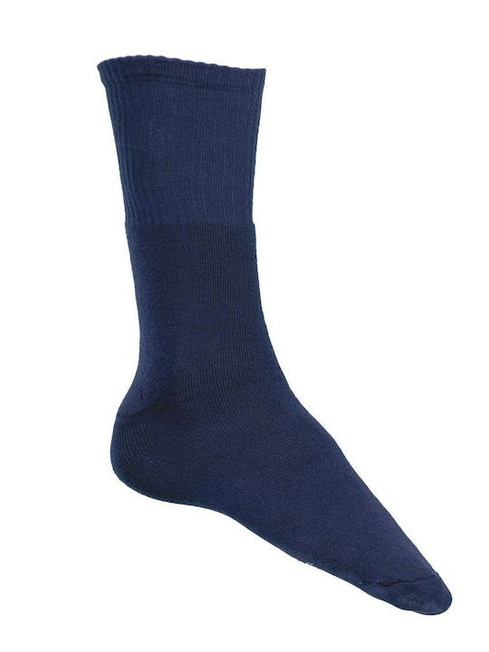 Lord Men's Solid Color Socks Blue