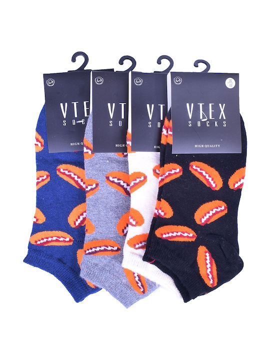 Vtex Socks Vtex Γυναικείες Κάλτσες με Σχέδια MULTICOLOUR 4Pack