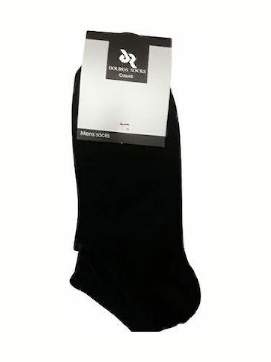 Douros Socks Herren Einfarbige Socken BLACK 3Pack
