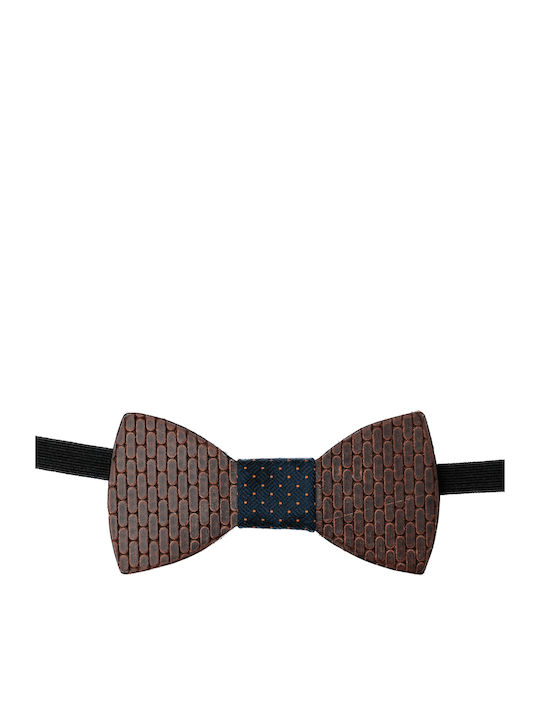 Men's Leather Bow Tie Nino Venturi 65843 Brown