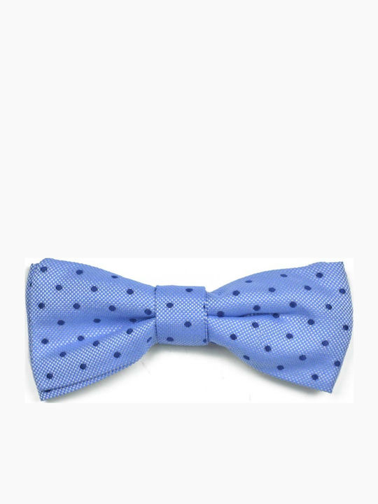 Papion din mătase albastră