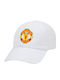 Manchester United F.c Καπέλο Ενηλίκων Baseball Λευκό 5-φύλλο Polyester Ενηλικων Unisex One Size