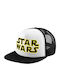 Star Wars Adult Hat Soft Trucker Mesh Black White Polyester Adult Unisex One Size
