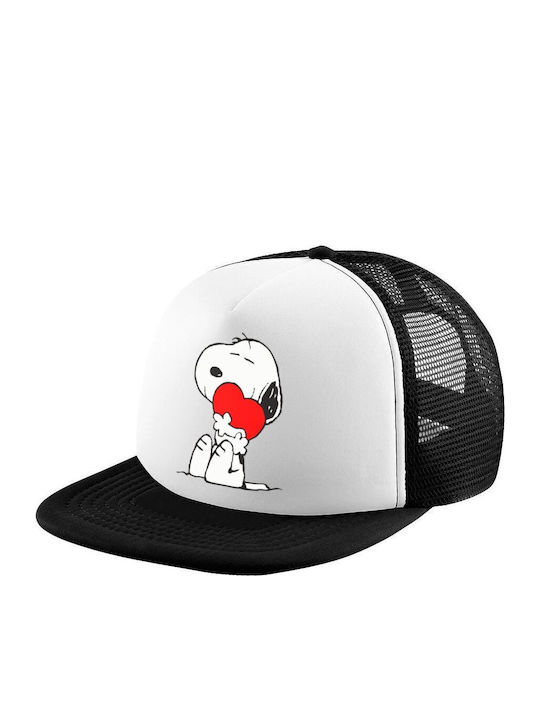 Snoopy Καπέλο Ενηλίκων Soft Trucker Δίχτυ Black...
