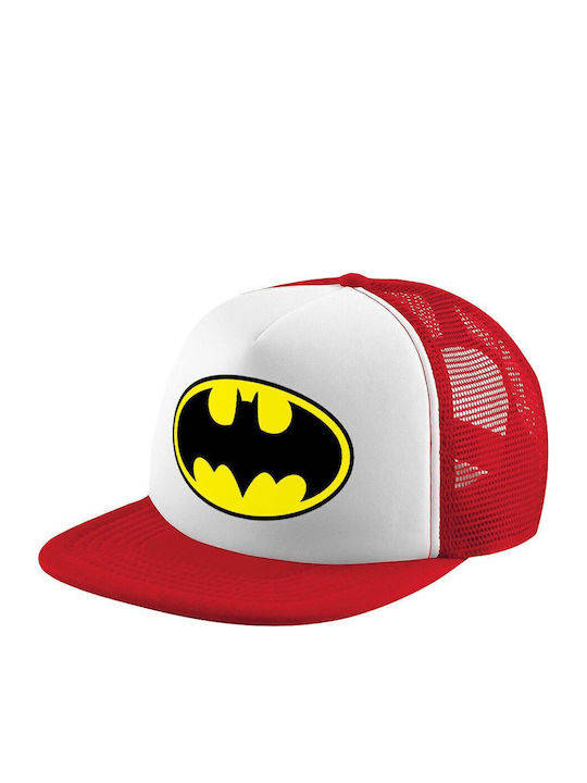 Batman Καπέλο Ενηλίκων Soft Trucker Δίχτυ Red W...